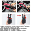Car Steering Wheel Lock With Seat Belt Socket